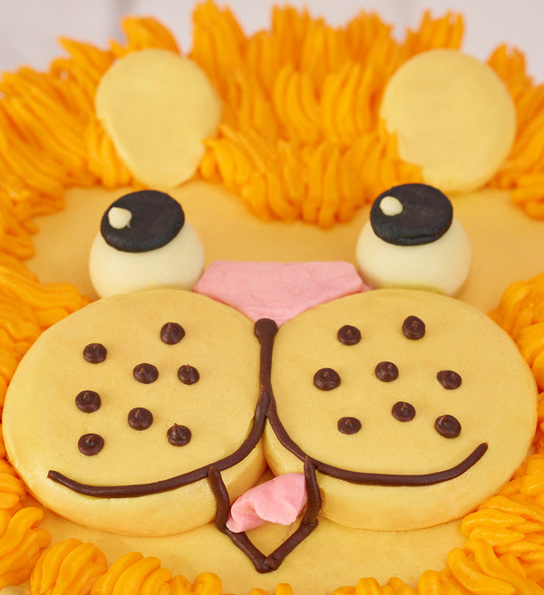 Lion Animal Face Cake