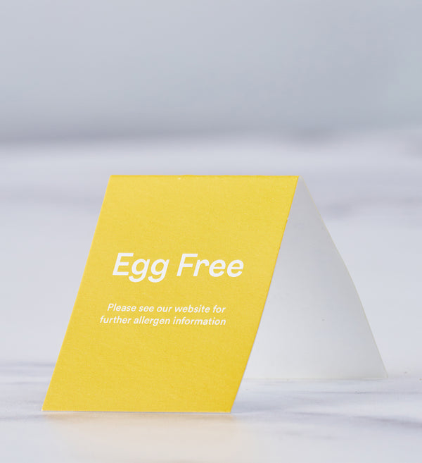 Egg Free Dietary Place Card