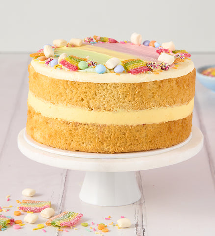 Vanilla Rainbow Sweets Nationwide Cake