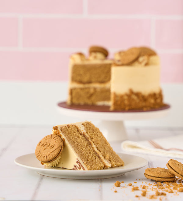 Caramel Biscuit Cake