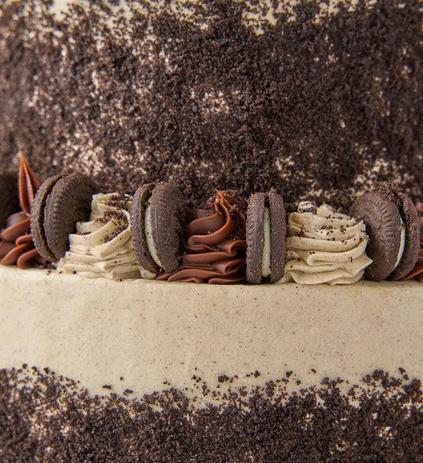 Two Tier Cookies and Cream Cake