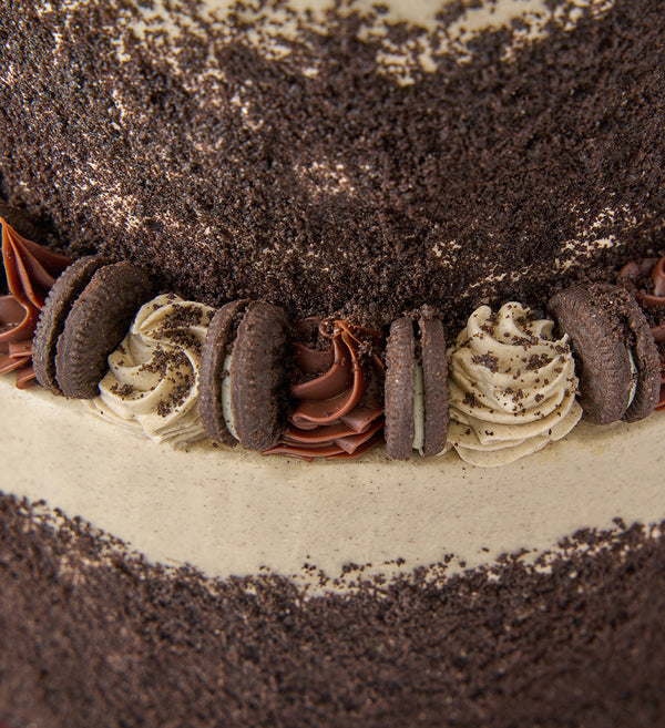 Two Tier Cookies and Cream Cake