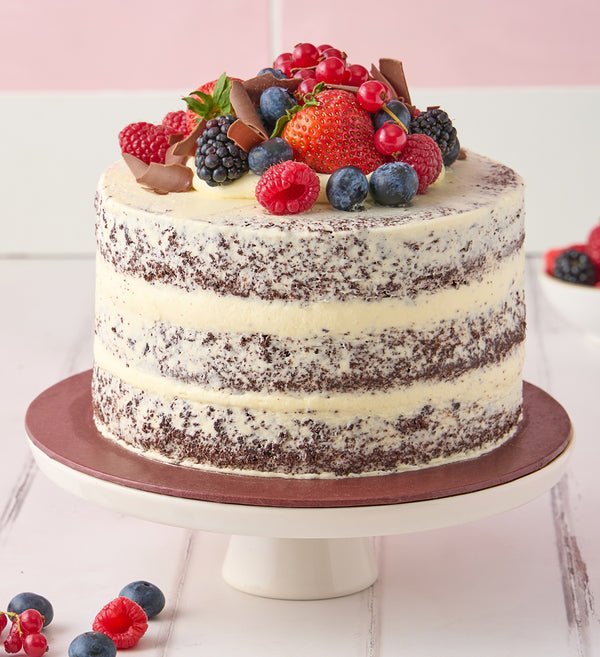 Chocolate and Vanilla Naked Cake