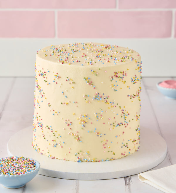 Rainbow Vanilla Tall Cake