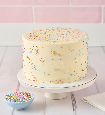 Rainbow Vanilla Cake