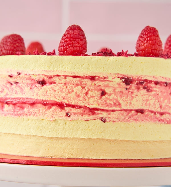 Vegan and Gluten Free Lemon and Raspberry Cake