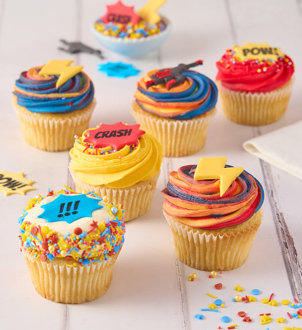 Superhero Cupcake Box